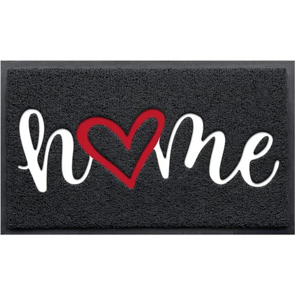 Home Cute Door Mat Durable Low Profile Floor Mat Non Slip Indoor Outdoor 30x17.5